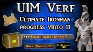 Ultimate Ironman Progress 11  First Master Clue  Quest amp Diarys  Road to PvM  UIM Verf [upl. by Teloiv]