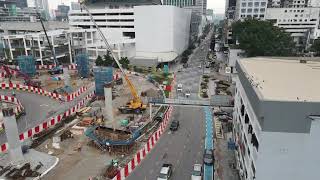 MRTS Bandar Johor Bahru  Raw dji footage no audio [upl. by Corny]