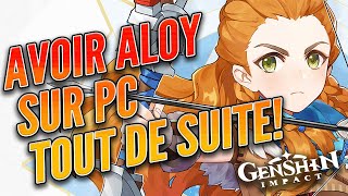 Obtenir Aloy sur PC en avance 21  Comment lier votre compte PC à une PS4  Genshin Impact FR [upl. by Keon]