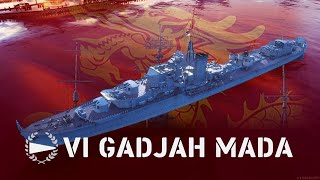 WORLD OF WARSHIPS LEGENDS  VI GADJAH MADA [upl. by Wynnie]