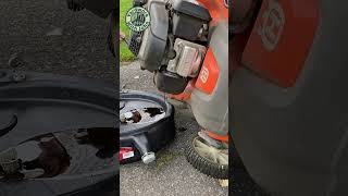 Changing Oil on Lawn Mower with Honda Engine [upl. by Borreri]