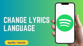 How To Change Lyrics Language On Spotify [upl. by Ecnerat]