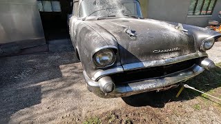 Forgotten 1957 Chevy  Will it Run and Drive After 30 Years [upl. by Nalced2]