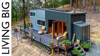 Spacious DIY OffTheGrid Tiny House [upl. by Feerahs635]