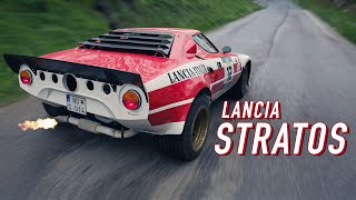 Onboard Lancia Stratos  Ardennes rally  HQ engine sound [upl. by Kinsley]