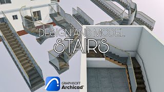 How To Design and Model Stairs In Archicad [upl. by Initsed]