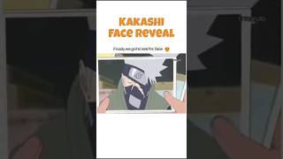 Kakashi face reveal 😬 naruto anime narutoshippuden kakashi viral trending shorts [upl. by Marra]