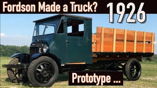 1926 Fordson Truck Prototype [upl. by Anauqat]