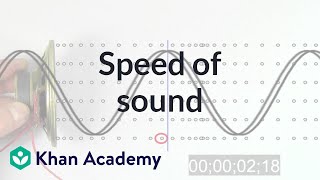 Speed of Sound  Mechanical waves and sound  Physics  Khan Academy [upl. by Kern]