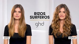 Tutorial peinado  RIZOS SURFEROS  Rizador ghd creative curl [upl. by Sosna]