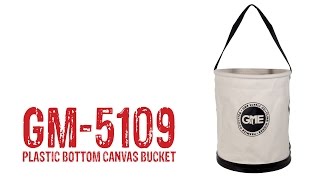 GME Supply GM5109 Plastic Bottom Canvas Lift Bucket Breakdown [upl. by Pacorro]