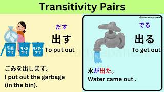 Transitive and Intransitive Verbs  Transitivity Pairs  自動詞 vs 他動詞｜Explained with Pictures [upl. by Cirda870]