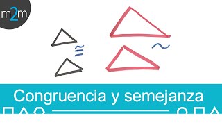 Congruencia y semejanza de triángulos│diferencia [upl. by Weinreb]