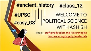 Craft production in Harappan civilization class 12  ancient history  UPSC general studies [upl. by Eniamej]