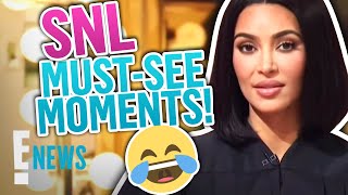 Kim Kardashians MustSee Moments on quotSaturday Night Livequot  E News [upl. by Annalla]