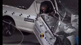 Proton Jumbuck 2003 ANCAP Crash Test 1 star [upl. by Uos]