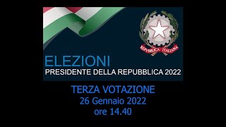 ELEZIONI Presidente della Repubblica 2022 Terza Votazione [upl. by Ward]