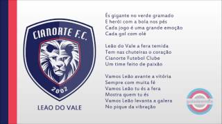 Hino do Cianorte Futebol Clube  PR [upl. by Inhsor]