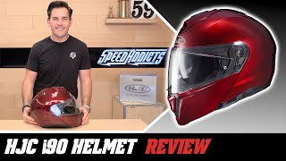 HJC i90 Modular Helmet Review at SpeedAddictscom [upl. by Skillern]