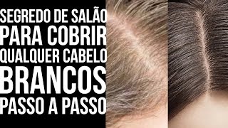 COMO COBRIR QUALQUER CABELOS BRANCO Segredo de Salão PASSO A PASSO HairTutorial [upl. by Jackquelin]