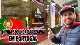 MONTEI MINHA SEGUNDA BARBEARIA EM PORTUGAL  Conrado Vlogs [upl. by Wendy]