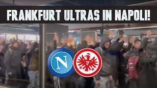 Ankunft der 400 FrankfurtUltras in Napoli 14032023 [upl. by Niveb]