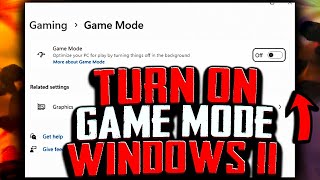 How Can I turn on Game Mode Windows 11 [upl. by Imeaj616]