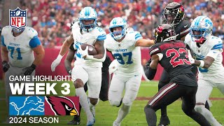 Detroit Lions vs Arizona Cardinals Game Highlights  NFL Season 2024 Week 3 [upl. by Chuah245]