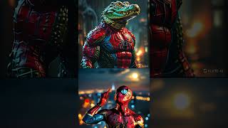 The Heroic Crocodile Cooler Than SpiderMan mavel spiderman avangers superheroes shortvideo [upl. by Young]