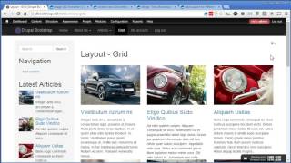 Drupal Bootstrap  19  Creating Article Views  Grid Layout [upl. by Hollington]