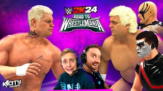 WWE 2k24 Cody Rhodes Family Gauntlet Road to WrestleMania 40 [upl. by Laekcim]