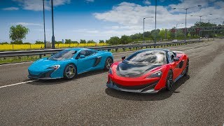 FH4 Drag Race  Mclaren 600LT vs Mclaren 650S  RollingStanding [upl. by Armilda]