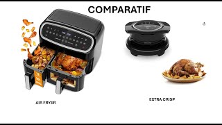 Comparatif AIR Fryer couvercle extra crisp cookeo [upl. by Stanwinn]