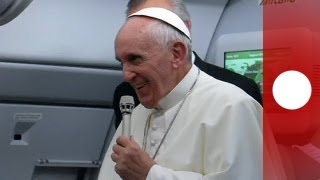 If a person is gay who am I to judge asks Pope Francis [upl. by Retsek]