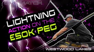 Lightning Action On The £50K Peg WESTWOOD LAKES [upl. by Nwahsor]