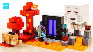 レゴ マインクラフト ネザーポータルの戦い 21255 ／ LEGO Minecraft The Nether Portal Ambush Speed Build amp Review [upl. by Stoneman671]