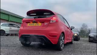 KMS Hurricane Cat back exhaust system ST180 Fiesta [upl. by Harikahs]