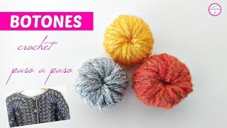 BOTONES A CROCHET PASO A PASO [upl. by Sankaran]