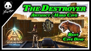 How To Get The Artifact of The Destroyer  Scorched Earth Caves  ARK Survival Ascended [upl. by Yauq]