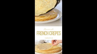 French Crepe Recipe Easy Crepe Recipe [upl. by Yelsnit]