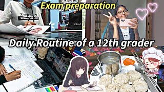 👩‍🏫Preparing for EXAM Daily routine Full Week in my Life  12th grade  Pragati shreya ✨️ [upl. by Siahc]