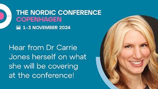 Carrie Jones taster ahead of the Nordic Conference Copenhagen in November 2024 [upl. by Paine]