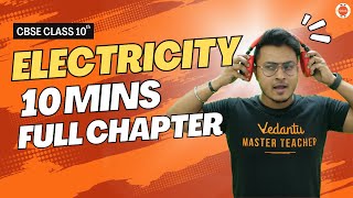 Electricity All Definitions Derivations amp Formulas in 10 mins  CBSE Class 10 Physics Chapter 12 [upl. by Hynda]