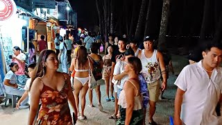 This is BORACAY White Beach Path on April 15 2024 Night Life [upl. by Okramed327]