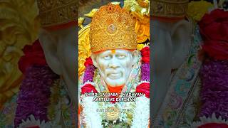 Sai Baba Aarti  Shirdi Sai Aarti  Sai Baba Live Darshan Today saibaba ytshorts shorts [upl. by Alacim]