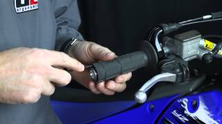 How to remove a motorcycle grip undamaged [upl. by Namus]