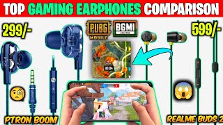 Best Gaming Earphones Under 300 rs 😈Best Wired Earphones Under 500  Best Earphones For Pubg Mobile [upl. by Norraf32]