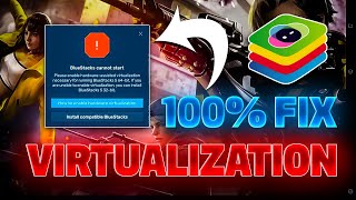 Bluestacks cannot start 1000 fix ⚙️⚙️ Enable Virtualization on Windows 10 [upl. by Ardnuhs]