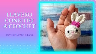 Amigurumi Llavero conejo a crochet paso a paso [upl. by Adnamra672]