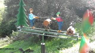 Sawmen Oversized Whirligig by Blue Handworks [upl. by Natan]